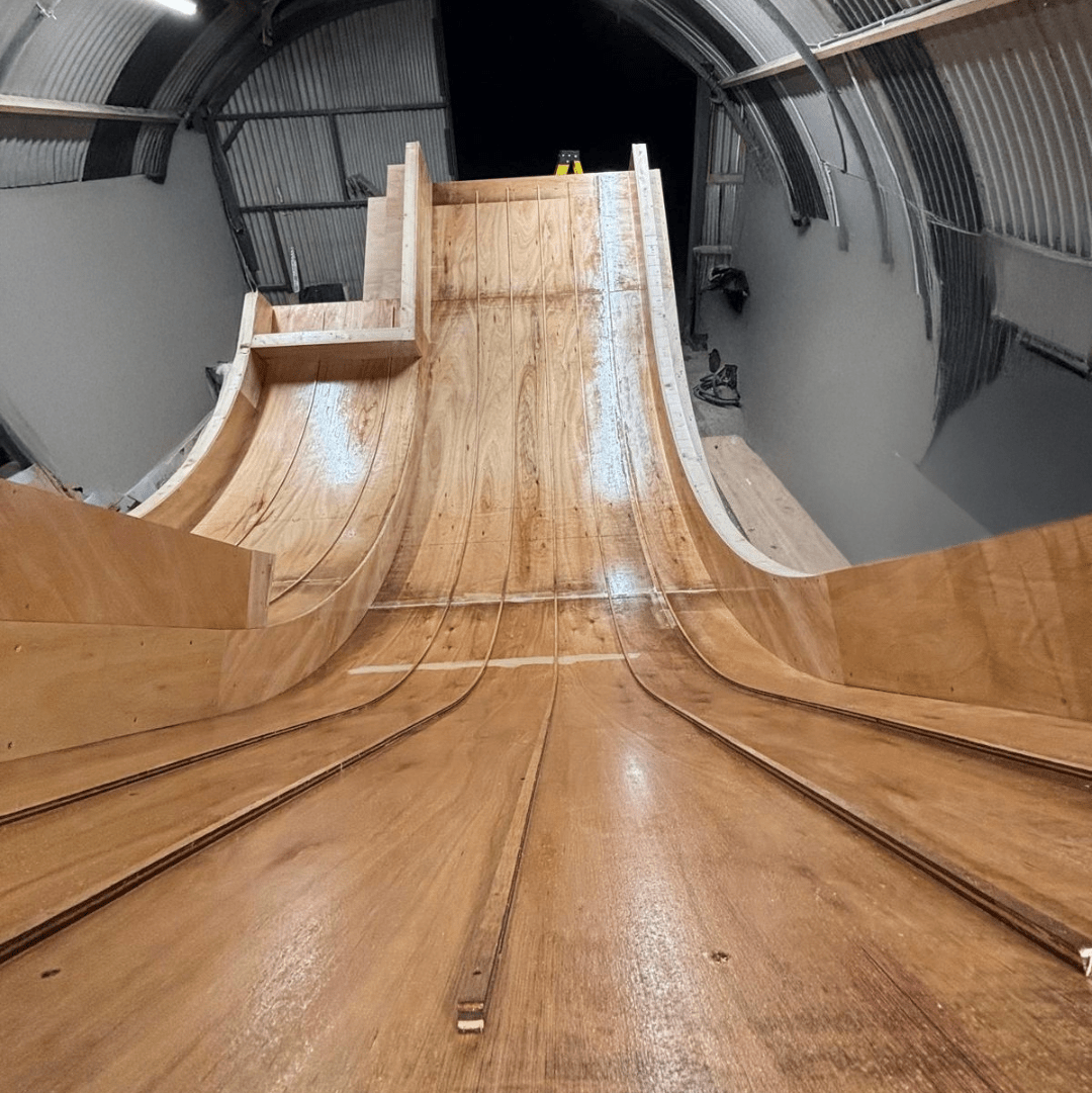 Bespoke architectural mould built in timber for complex curved precast construction by MouldTec UK.