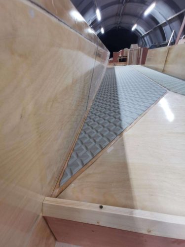 Textured concrete mould surface detail for precast elements