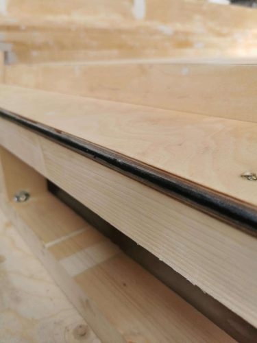 Layered plywood panels for bespoke concrete mould manufacturing